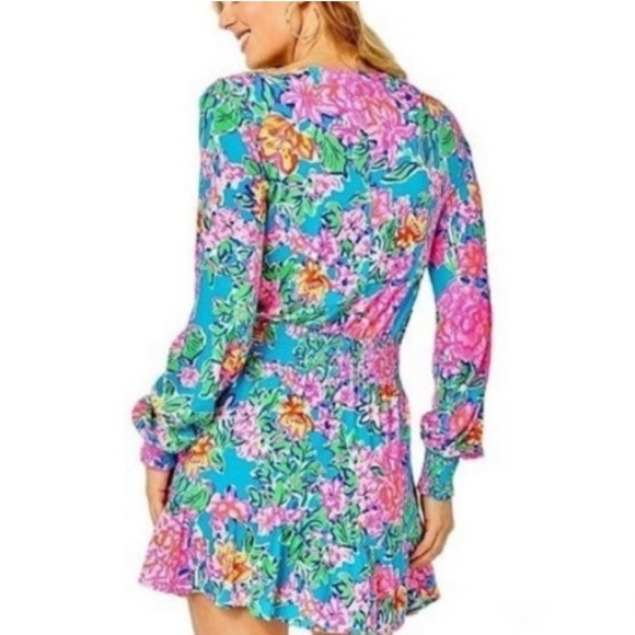 Lilly Pulitzer Peggy Romper Dress in Rose to the Occasion - Picture 6 of 8